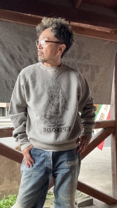 画像1: GYPSY & SONS ジプシーアンドサンズ　８０SWEAT　V CREW EPISODE  GRAY/IVO/CHAR