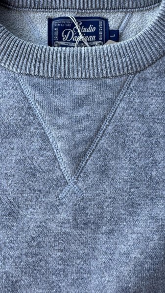 画像4: STUDO D' ARTISAN　 ステュディオ.ダ.ルチザン　KNIT SWEAT SHIRT  TOP GY (4)