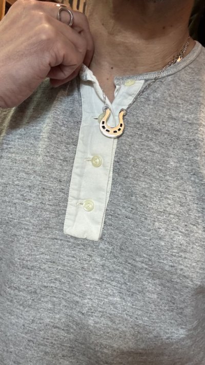 画像1: NAVAJO ナバホ族 Horseshoe Bend ホースシューネックレス