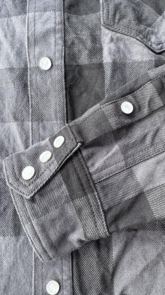 画像9: ＣＵＳＨＭＡＮ　クッシュマン　BUFFALO CHECK WESTERN SHIRT　ネルウエスタンシャツ　 (9)