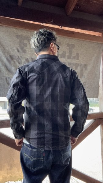 画像13: ＣＵＳＨＭＡＮ　クッシュマン　BUFFALO CHECK WESTERN SHIRT　ネルウエスタンシャツ　 (13)