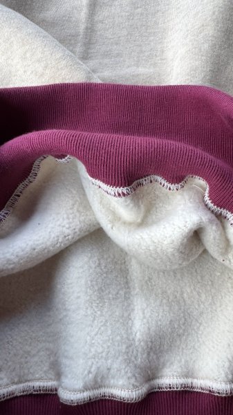 画像6: CUSHMAN(クッシュマン）TWO TONE SWEAT PARKA  後付けフードツートンカラー (6)
