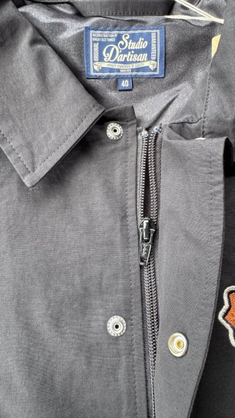 画像7: STUDO D' ARTISAN　COACH JACKET ステュディオ.ダ.ルチザン　コーチジャケット　BLACK (7)