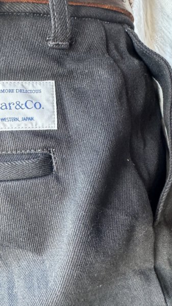 画像3: Sugar & Co.シュガーアンドカンパニー ダディーズ パンツWide BLACK　INDIGO (3)