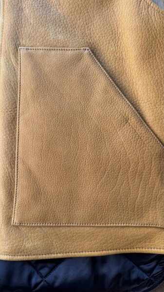 画像5: FINE CREEK  C-WORKS Cedar Deer　　鹿革　　CAMEL (5)