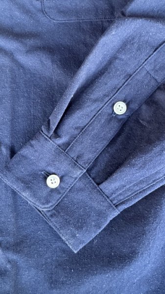 画像5: Sugar&Co   (シュガーアンドコー）cotton/silk  dress shirt     ネイビー (5)