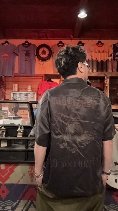 画像1: GYPSY＆SONS　M.O.G.ENBROID SUKA SHIRTS  CHARCOAL/BLACK