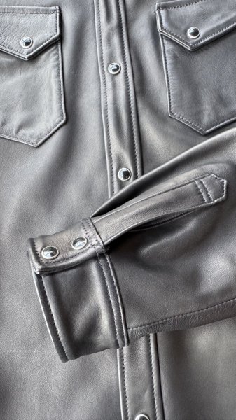 画像6: FINE CREEK&CO/ファインクリークアンドコーHank シープスキンウェスタンシャツ BLACK (6)