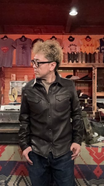 画像8: FINE CREEK&CO/ファインクリークアンドコーHank シープスキンウェスタンシャツ BLACK (8)