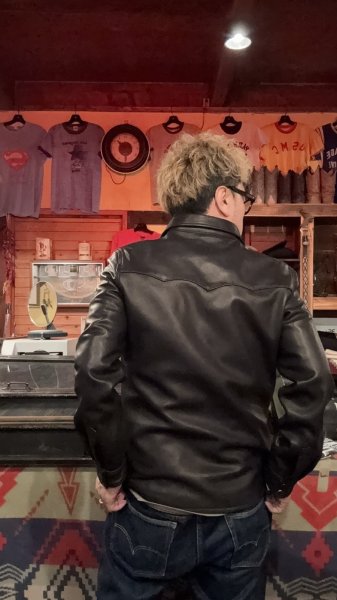 画像9: FINE CREEK&CO/ファインクリークアンドコーHank シープスキンウェスタンシャツ BLACK (9)
