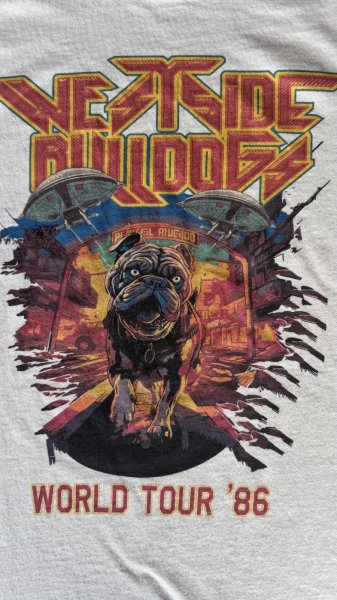 画像5: WEST SIDE BULLDOGS　ウエストサイドブルドッグス　TOUR TEE　ECRU　 (5)