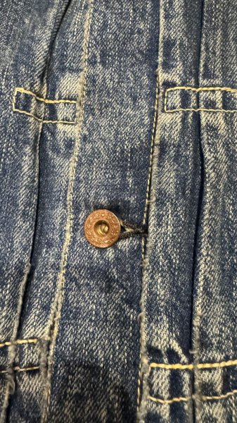 画像4: FULL COUNT フルカウント　S2107SSHW　WWII　Model Denim Jacket  11.5oz ファーストタイプデニムジャケット (4)