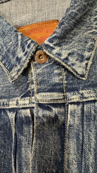 画像6: FULL COUNT フルカウント　S2107SSHW　WWII　Model Denim Jacket  11.5oz ファーストタイプデニムジャケット (6)