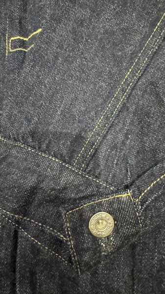 画像5: FULL COUNT フルカウント　S2107SS　WWII　Model Denim Jacket  11.5oz ファーストタイプデニムジャケット (5)