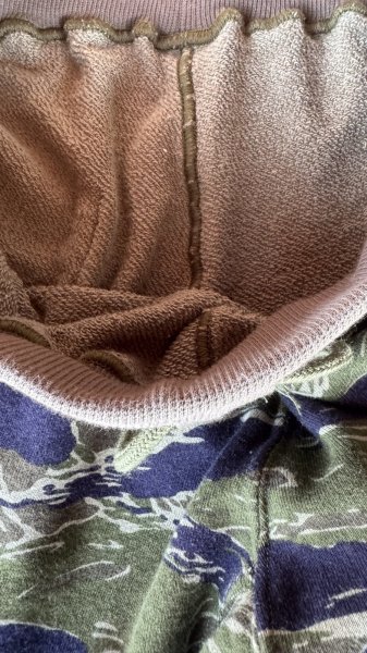 画像7: CUSHMAN（クッシュマン）ＭＩＮＩ　ＰＩＬＥ　ＳＷＥＡＴ　ＳＨＯＲＴＳ　スウェットショートパンツ　タイガーカモ (7)