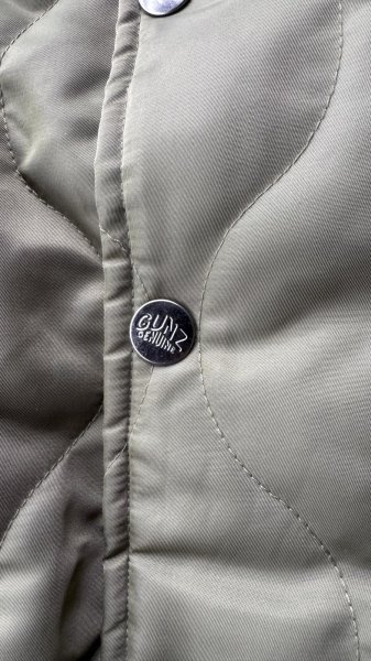 画像7: GUNZ ガンズ ナイロンキルティングボアジャケット GREEN (7)