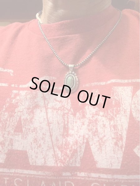 画像5: NAVAJO ナバホ族Derrick Gordon作　CaricoLakeTurquoiseキャリコレイクターコイズペンダントトップ (5)