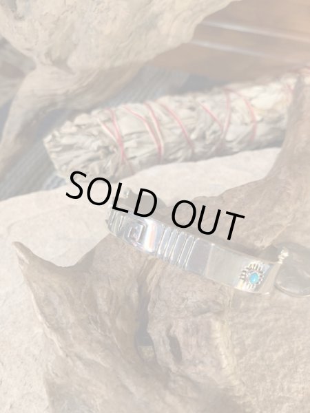 画像3: NAVAJO ナバホ族　Horseshoe Bend シルバーバングル　ターコイズ (3)