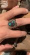 画像8: INDIANJEWELRY HOWARD NELSON  ハワード.ネルソン　シャドーボックスリング　Bisbee Turquoise  ビズビーターコイズ　 (8)