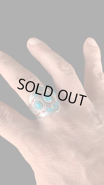 画像5: INDIANJEWELRY  NABAJO RING ナバホ族リング ターコイズ  (5)