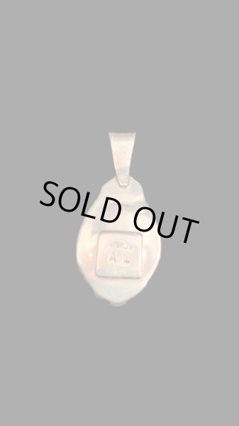 画像2: NAVAJO ナバホ族 Augutine Largo　KingmanTQ ペンダントトップ (2)