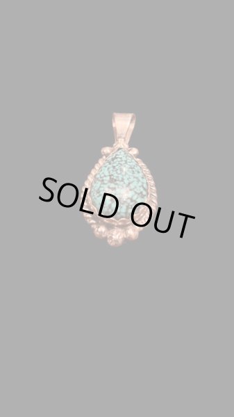 画像3: NAVAJO ナバホ族 Augutine Largo　KingmanTQ ペンダントトップ (3)