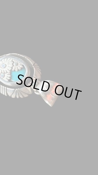 画像3: NAVAJO ナバホ族 Herman・Vandever ハーマン・バンデバーシャドウボックスターコイズ トップ (3)