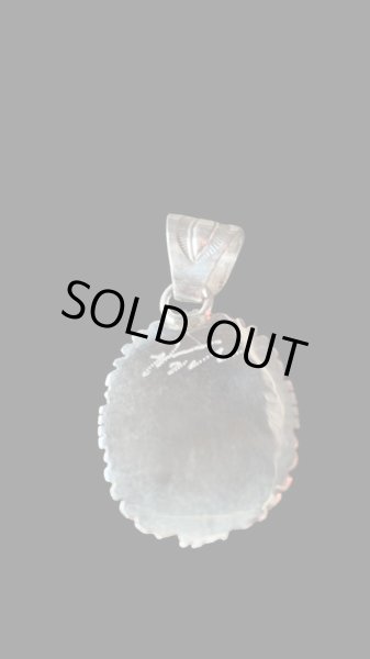 画像4: NAVAJO ナバホ族 Herman・Vandever ハーマン・バンデバーシャドウボックスターコイズ トップ (4)