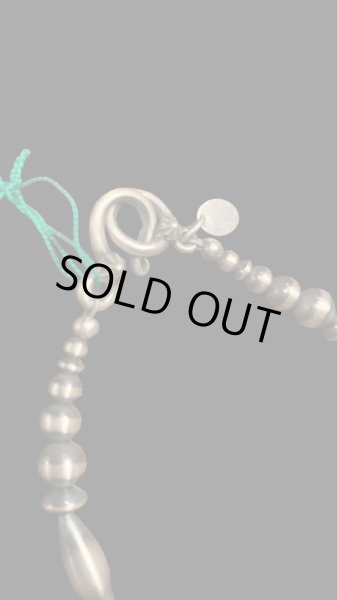 画像2: NAVAJO ナバホ族ナバホ シルバービーズブレス  (2)