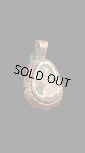 画像2: NAVAJO ナバホ族 Herman・Vandever ハーマン・バンデバーシャドウボックス ターコイズ トップ (2)