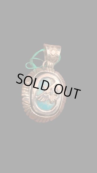 画像3: NAVAJO ナバホ族 Herman・Vandever ハーマン・バンデバーシャドウボックス ターコイズ トップ (3)