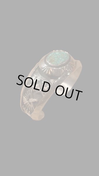 画像4: NAVAJO ナバホ族 Herman・Vandever ハーマン・バンデバー ターコイズバングル (4)