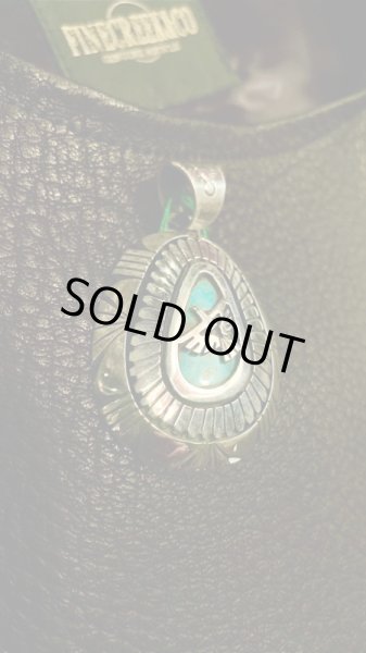 画像2: NAVAJO ナバホ族　Ｈｅｒｍａｎ・Vandever ハーマン・バンデバーシャドウボックス ターコイズ　トップ (2)