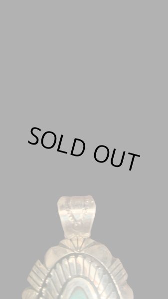 画像5: NAVAJO ナバホ族　Ｈｅｒｍａｎ・Vandever ハーマン・バンデバーシャドウボックス ターコイズ　トップ (5)