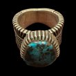 画像2: INDIANJEWELRY Ron Bedonie　ロン・ベドニー　turquoise　ring　　ターコイズリング (2)