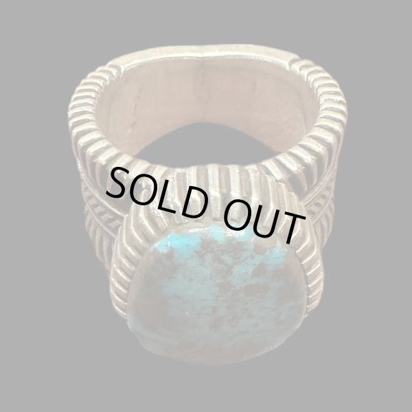 画像2: INDIANJEWELRY Ron Bedonie ロン・ベドニー turquoise ring  ターコイズリング (2)