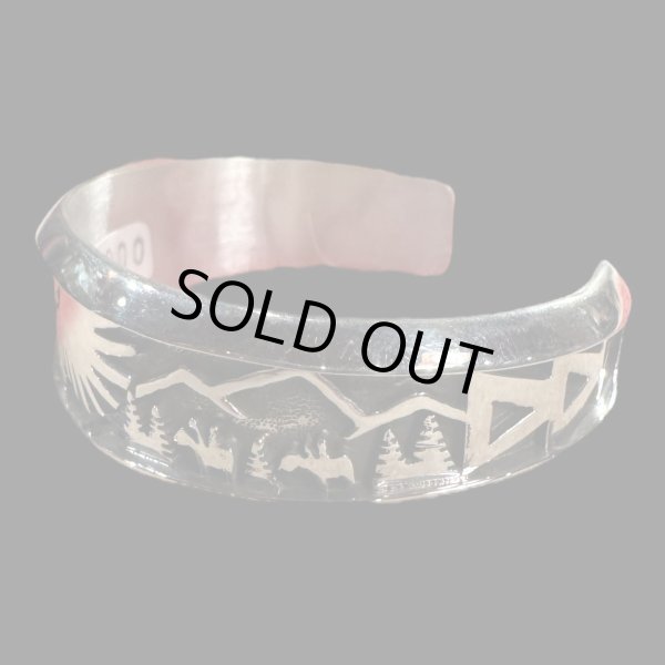 画像3: NAVAJO ナバホ族 Herman・Vandever ハーマン・バンデバー バングル (3)