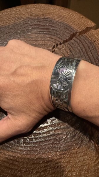 画像7: INDIANJEWELRY  Gerald Lomaventema ジェラルド ロマヴェンテマ メイズバングル (7)