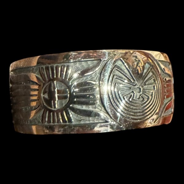 画像2: INDIANJEWELRY  Gerald Lomaventema ジェラルド ロマヴェンテマ メイズバングル (2)