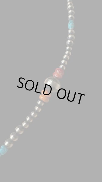 画像3: NAVAJO ナバホ族ナバホ　シルバービーズネックレス (3)