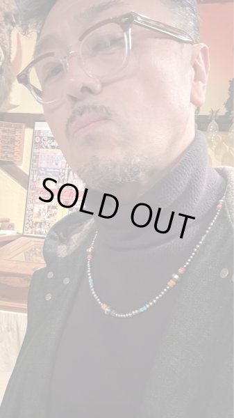 画像5: NAVAJO ナバホ族ナバホ　シルバービーズネックレス (5)