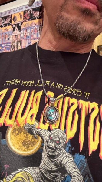 画像7: NAVAJO ナバホ族 Herman・Vandever ハーマン・バンデバーシャドウボックス ターコイズ トップ (7)