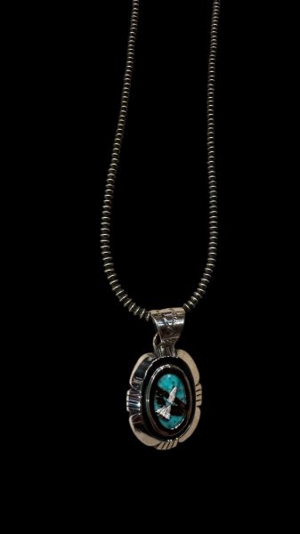 画像5: NAVAJO ナバホ族 Herman・Vandever ハーマン・バンデバーシャドウボックス ターコイズ トップ (5)
