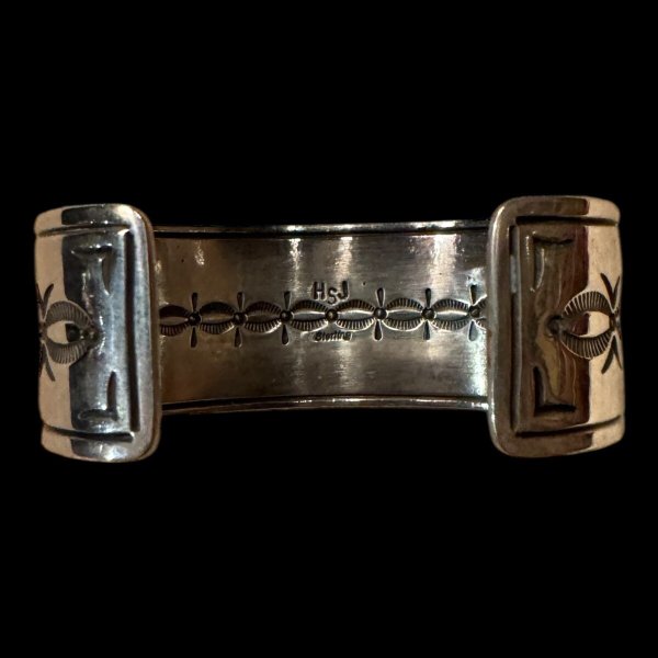 画像4: NAVAJO ナバホ族 HermanSmith ハーマンスミス Godber ターコイズバングル (4)