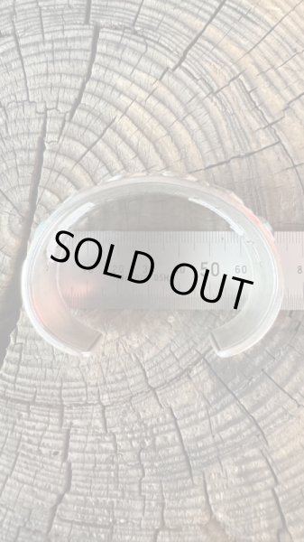 画像12: NAVAJO ナバホ族　HermanSmith　ハーマンスミス　Godber　ターコイズバングル (12)