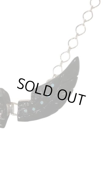 画像4: NAVAJO ナバホ族ナバホ　Ben・Livingston　　ウイングイーグルネックレス（ 大） (4)