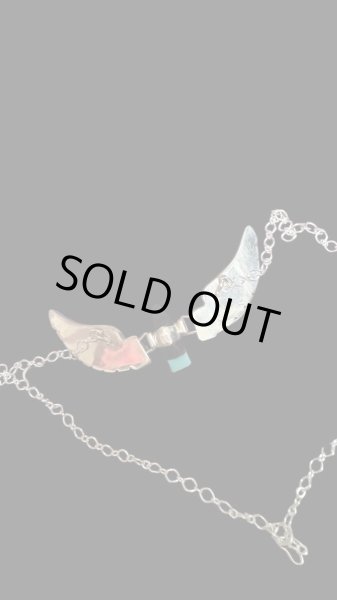 画像4: NAVAJO ナバホ族ナバホ　Ben・Livingston　　ウイングイーグルネックレス（ 大） (4)