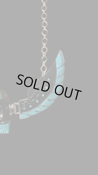 画像3: NAVAJO ナバホ族ナバホ　Ben・Livingston　　ウイングイーグルネックレス（ 大） (3)