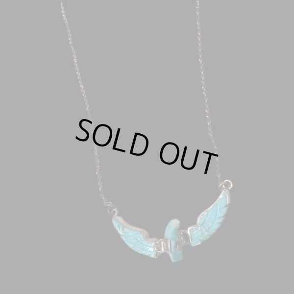 画像1: NAVAJO ナバホ族ナバホ　Ben・Livingston　　ウイングイーグルネックレス (1)