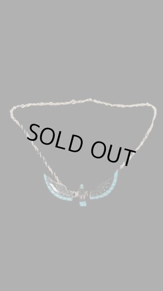 画像2: NAVAJO ナバホ族ナバホ　Ben・Livingston　　ウイングイーグルネックレス（ 大） (2)